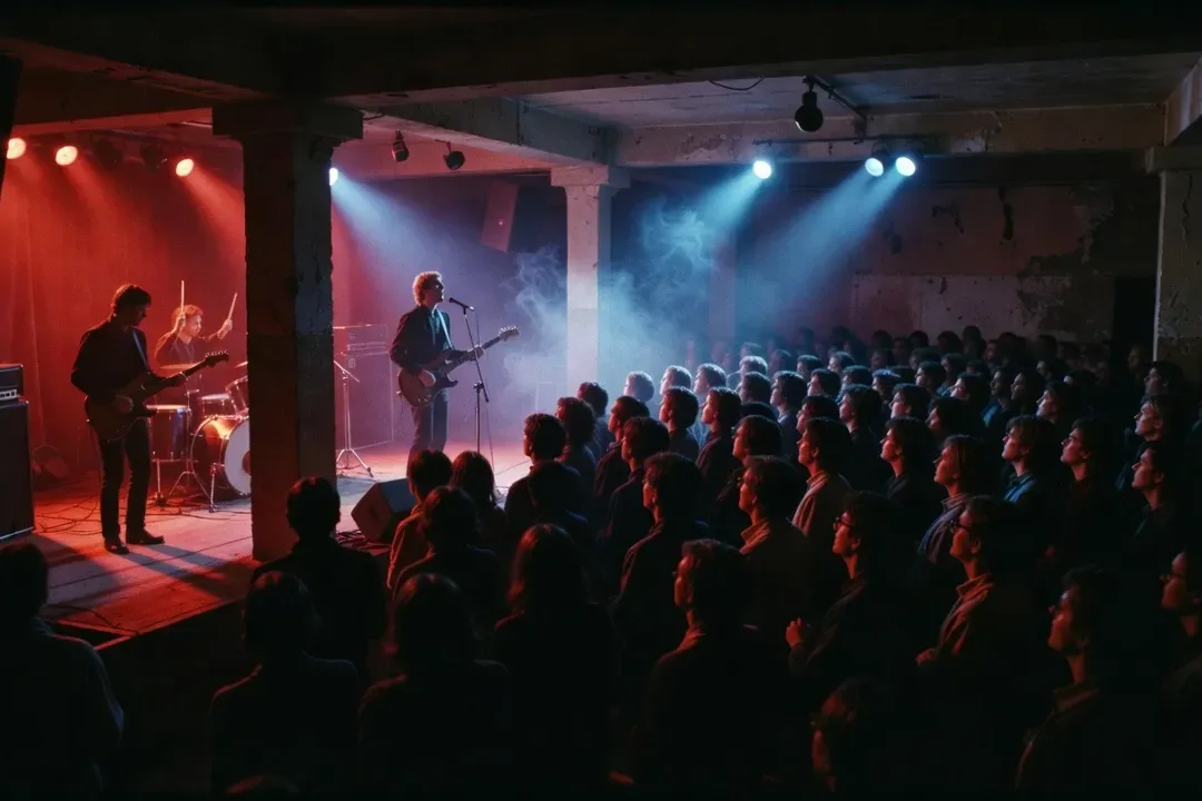 Club de jazz à Varsovie, années 1970, ambiance underground