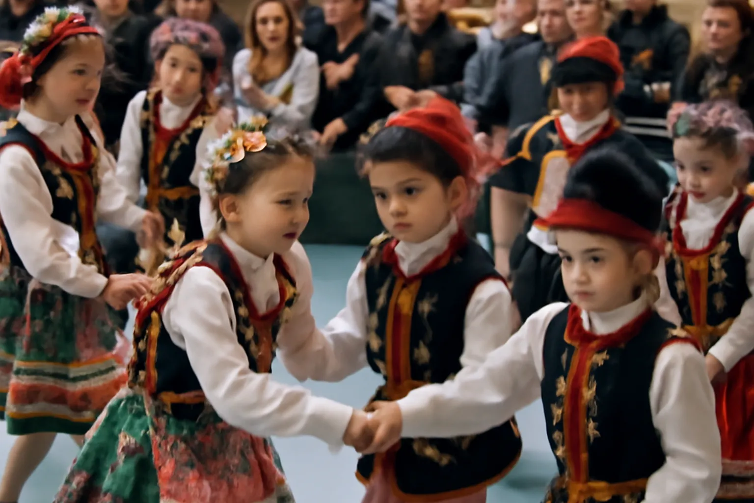 Rodzina polonijna czytająca polskie książki dziecięce we Francji