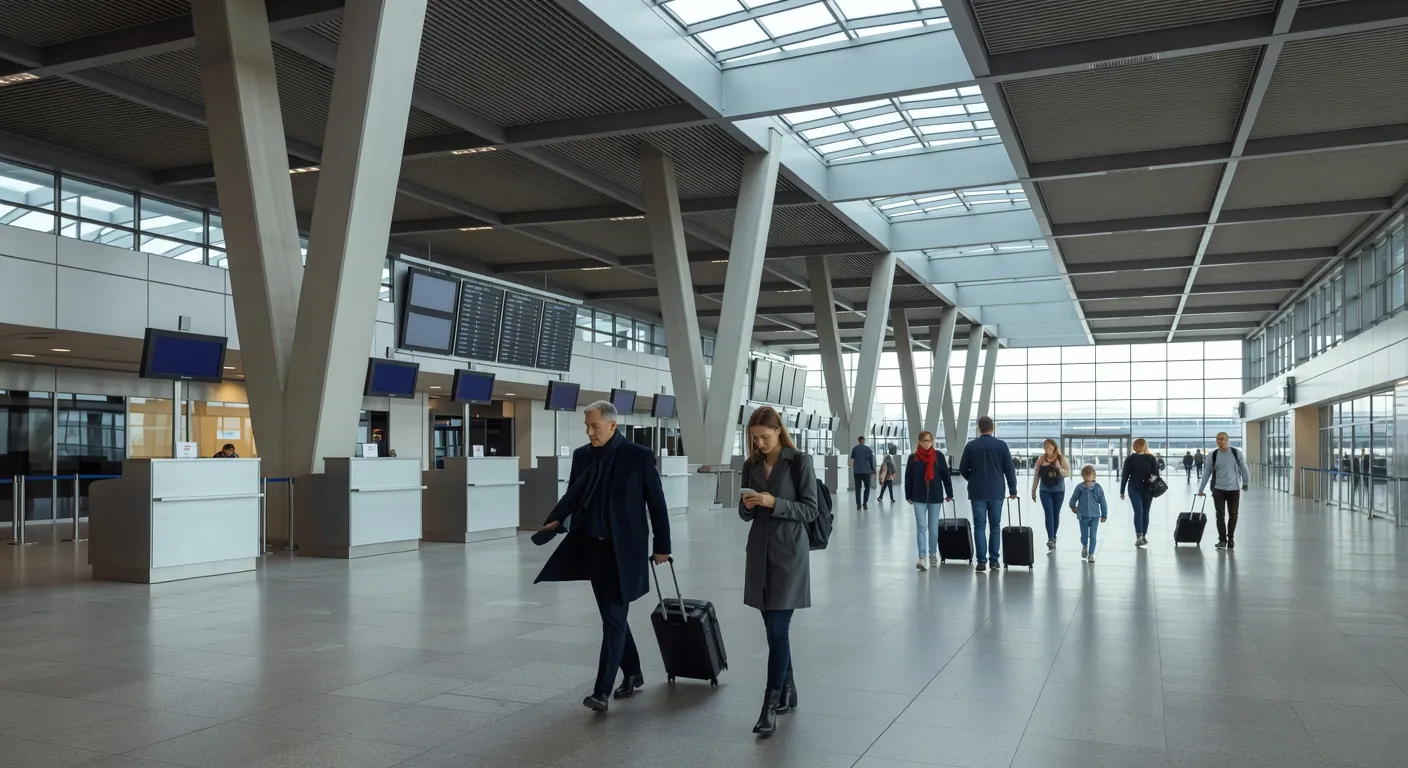 Avion LOT Polish Airlines à la porte d'embarquement, aéroport de Varsovie, 2026